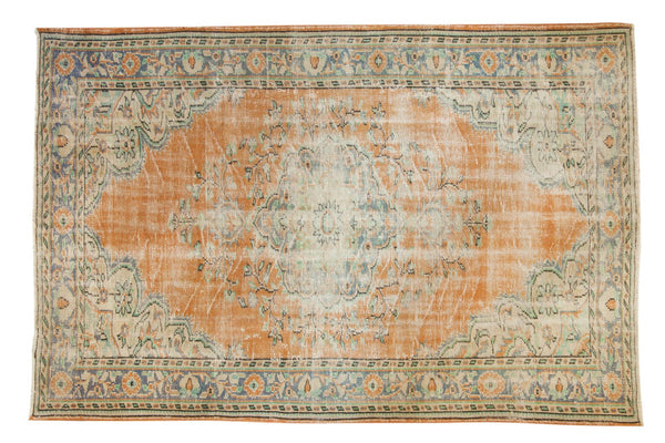 5'7" x 8'6" Vintage Distressed Oushak Carpet / Item 5983 image 1