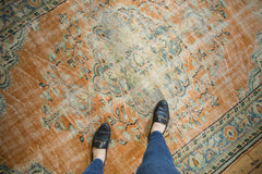 Vintage Distressed Oushak Carpet / Item 5983 image 2