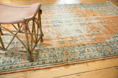  Vintage Distressed Oushak Carpet / Item 5983 image 3