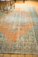  Vintage Distressed Oushak Carpet / Item 5983 image 5