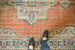 6.5x10 Vintage Distressed Oushak Carpet // ONH Item 5988 Image 1
