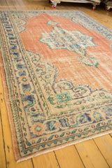 6.5x10 Vintage Distressed Oushak Carpet // ONH Item 5988 Image 6