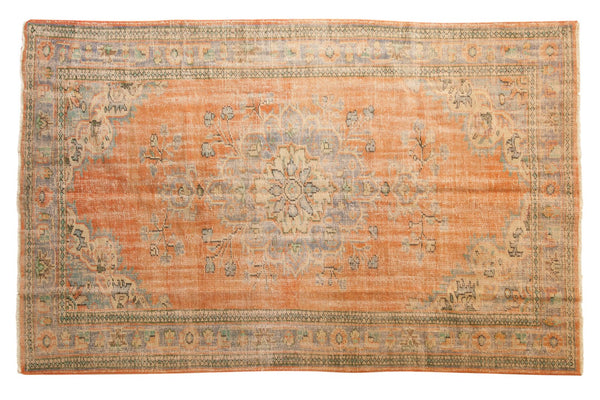 5'11" x 9'3" Vintage Distressed Oushak Carpet / Item 5989 image 1