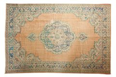 7x11 Vintage Distressed Oushak Carpet // ONH Item 5993