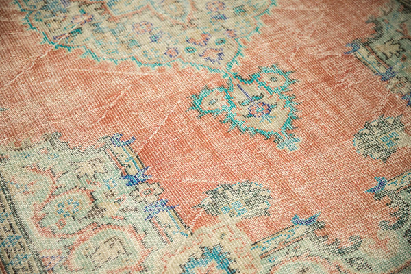  Vintage Distressed Oushak Carpet / Item 5995 image 5