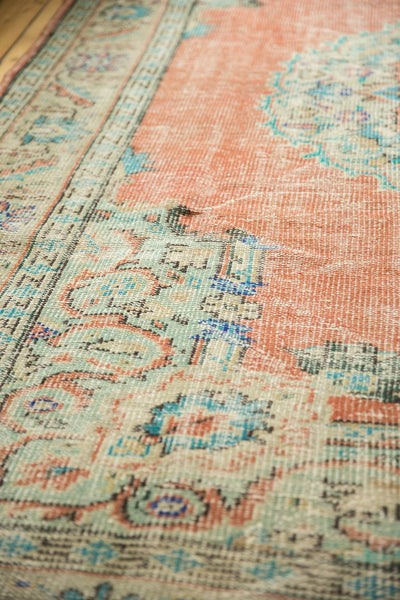  Vintage Distressed Oushak Carpet / Item 5995 image 11