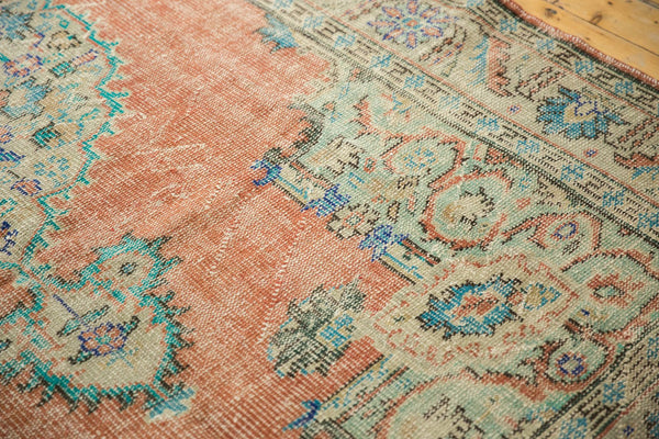  Vintage Distressed Oushak Carpet / Item 5995 image 12