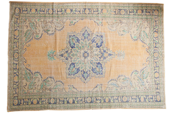 7'4" x 10'5" Vintage Distressed Oushak Carpet / Item 5996 image 1
