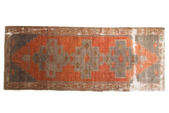 Vintage Distressed Oushak Rug Runner