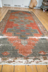 Vintage Distressed Oushak Rug Runner