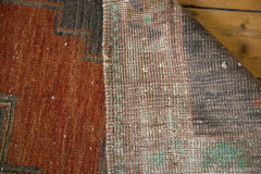 Vintage Distressed Oushak Rug Runner