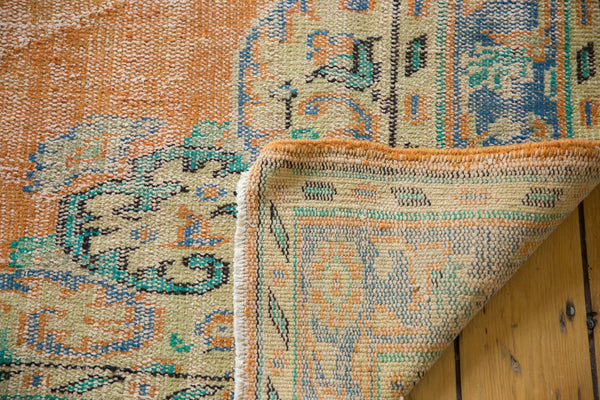 Vintage Distressed Oushak Carpet