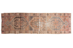 3x10 Vintage Distressed Oushak Rug Runner // ONH Item 6002