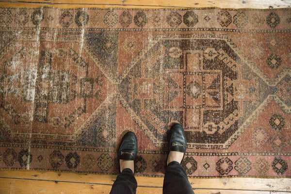 3x10 Vintage Distressed Oushak Rug Runner // ONH Item 6002 Image 1