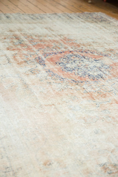  Vintage Distressed Oushak Carpet / Item 6004 image 6