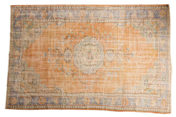 6'7" x 9'10" Vintage Distressed Oushak Carpet / Item 6005 image 1