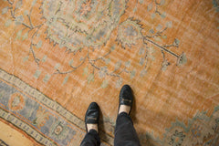  Vintage Distressed Oushak Carpet / Item 6005 image 2