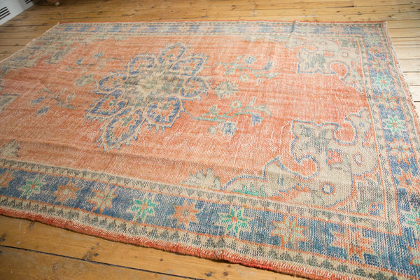  Vintage Distressed Oushak Carpet / Item 6006 image 3