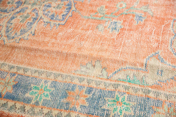  Vintage Distressed Oushak Carpet / Item 6006 image 4