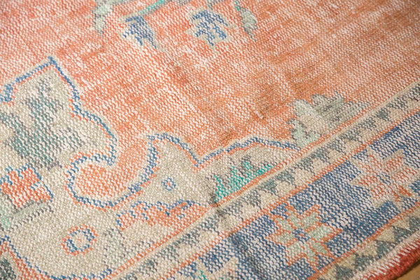  Vintage Distressed Oushak Carpet / Item 6006 image 8