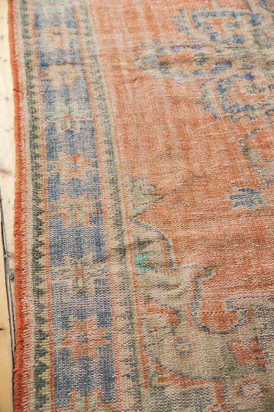  Vintage Distressed Oushak Carpet / Item 6006 image 10
