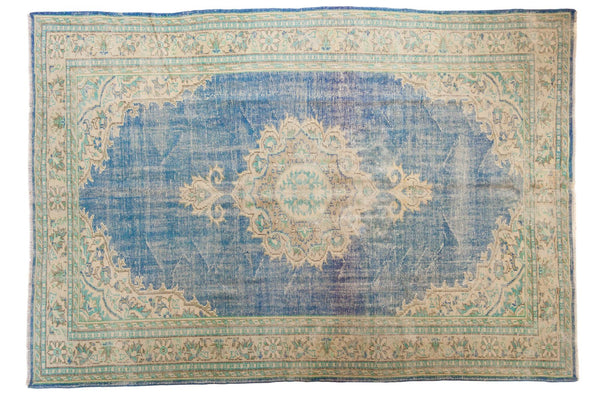 7x10 Vintage Distressed Oushak Carpet // ONH Item 6007