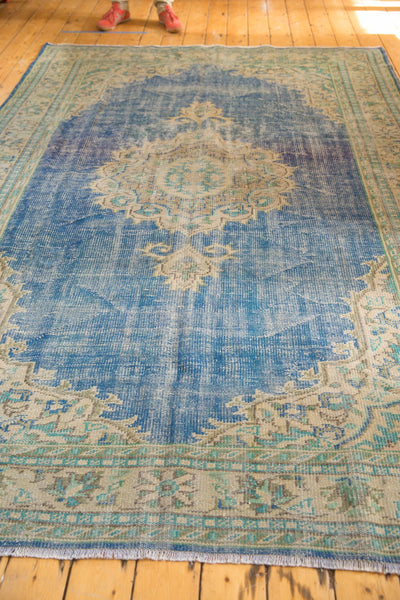 7x10 Vintage Distressed Oushak Carpet // ONH Item 6007 Image 8