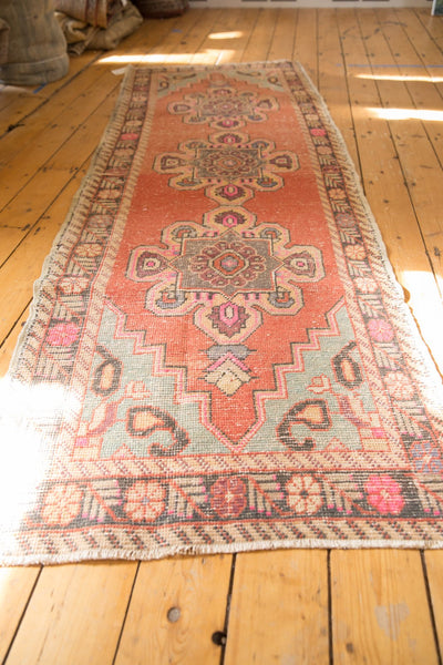 Vintage Distressed Oushak Rug Runner / ONH item 6008 image 2