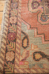 Vintage Distressed Oushak Rug Runner / ONH item 6008 image 6