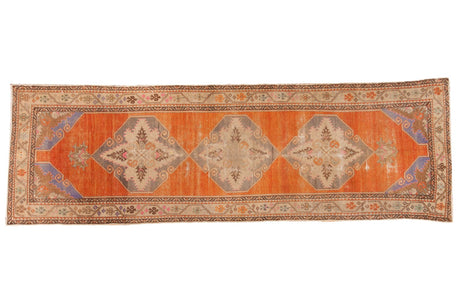 3.5x11 Vintage Distressed Oushak Rug Runner // ONH Item 6009