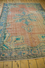 5.5x9 Vintage Distressed Oushak Carpet // ONH Item 6010 Image 4