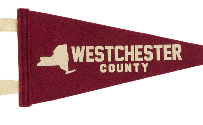 Westchester County Crimson Felt Pennant // ONH Item 6012 Image 1