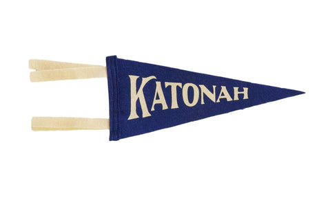 Katonah NY Mini Royal Felt Pennant // ONH Item 6023