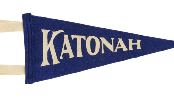 Katonah NY Mini Royal Felt Pennant // ONH Item 6023 Image 1