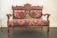 Kilim Upholstered Bench // ONH Item 6030