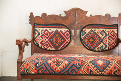 Kilim Upholstered Bench // ONH Item 6030 Image 1
