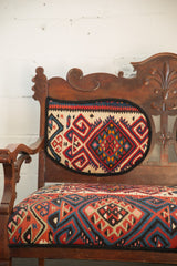 Kilim Upholstered Bench // ONH Item 6030 Image 3