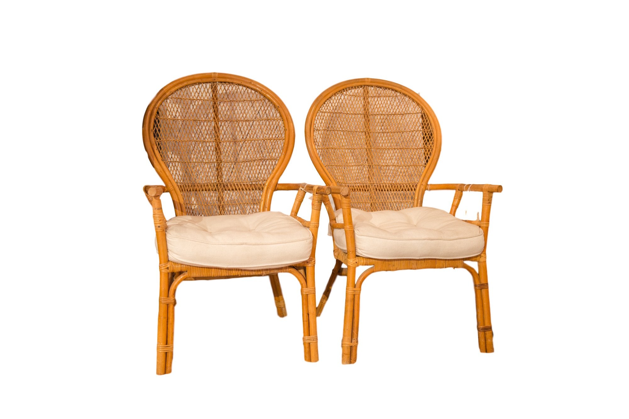Vintage Rattan Chairs – Item #6031