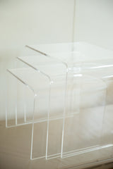 Vintage Lucite Nesting Tables Set of Three // ONH Item 6032 Image 2