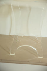 Vintage 1970s Thick Lucite End Table // ONH Item 6033 Image 3