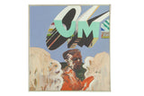 Vintage Neil Paul Frankenhauser OM painting with abstract male figure and melting green 