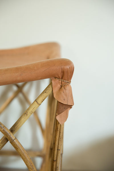 Vintage Deerskin Foot Stool // ONH Item 6038 Image 3