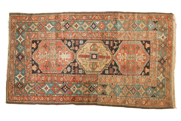 4'1" x 7'2" Antique Fine Heriz Rug / Item 6061 image 1