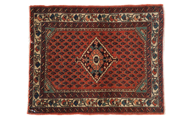 2x2.5 Vintage Engelas Square Rug Mat // ONH Item 6073