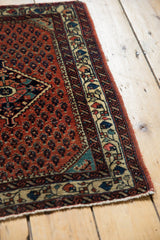 Fine hand-knotted wool pile showing the charismatic border of a vintage Engelas rug.