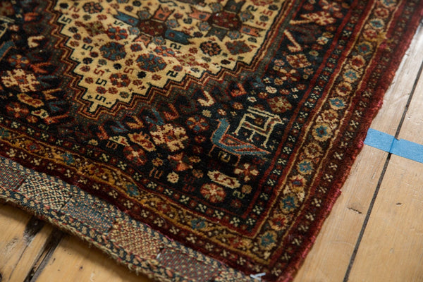 2x2 Antique Afshar Square Rug Mat // ONH Item 6076 Image 3