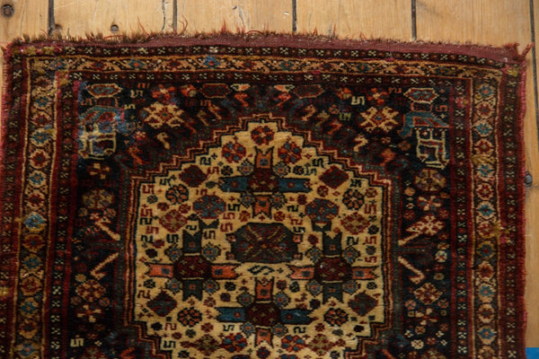 2x2 Antique Afshar Square Rug Mat // ONH Item 6076 Image 4