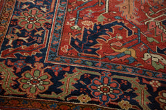 7x9.5 Antique Heriz Carpet // ONH Item 6077 Image 4