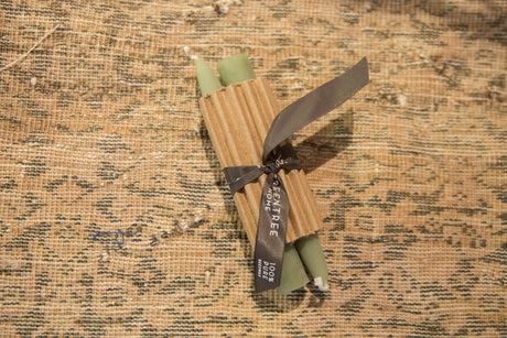 Made in NY Beeswax Candle Everyday 6" Sage Green Tapers // ONH Item 6087