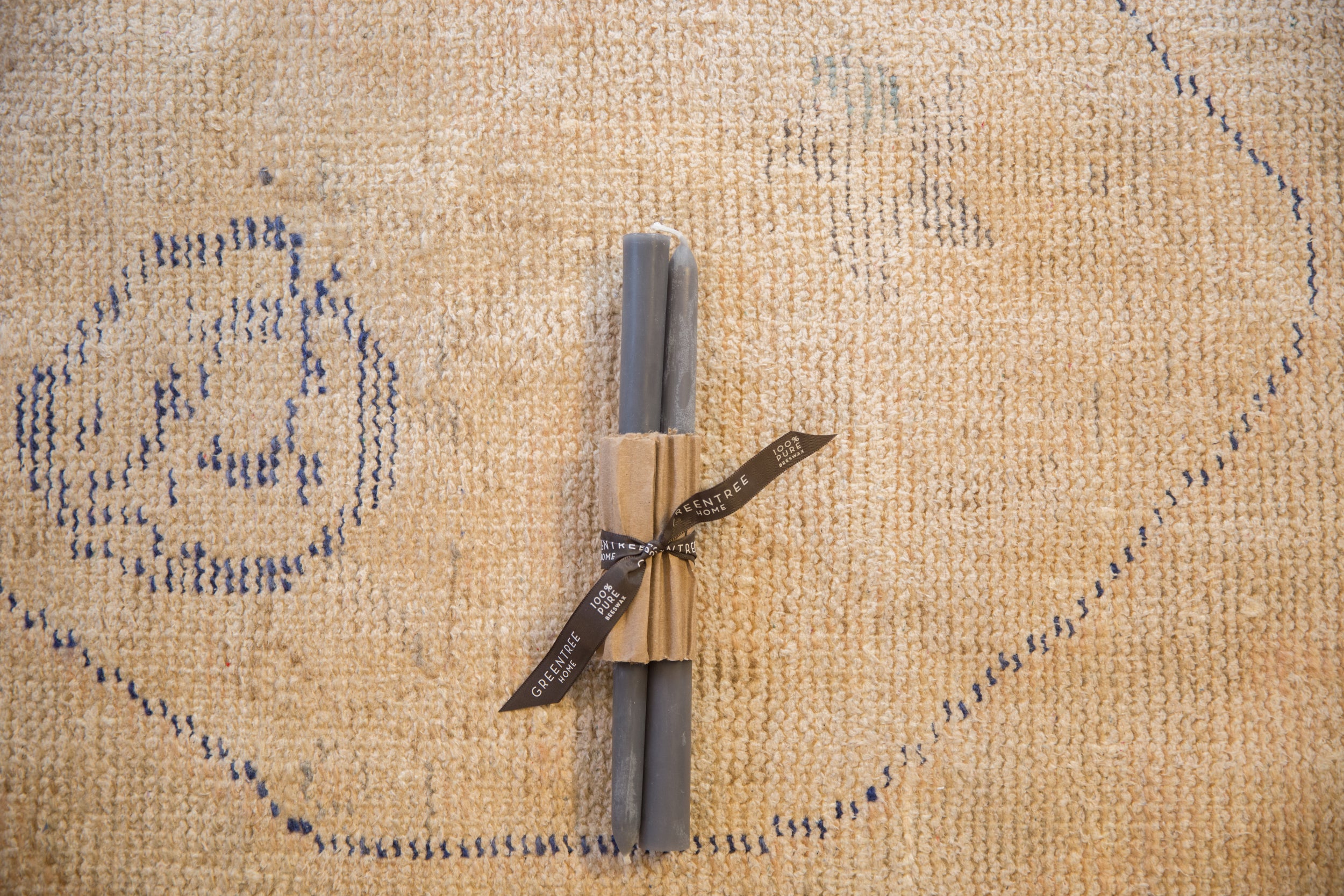 Made in NY Beeswax Candle Everyday 10" Gray Tapers // ONH Item 6090 Image 1